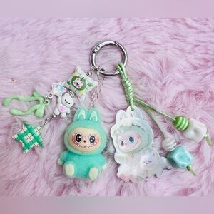 Adorable and Exquisite Keychain with Labubu Charm